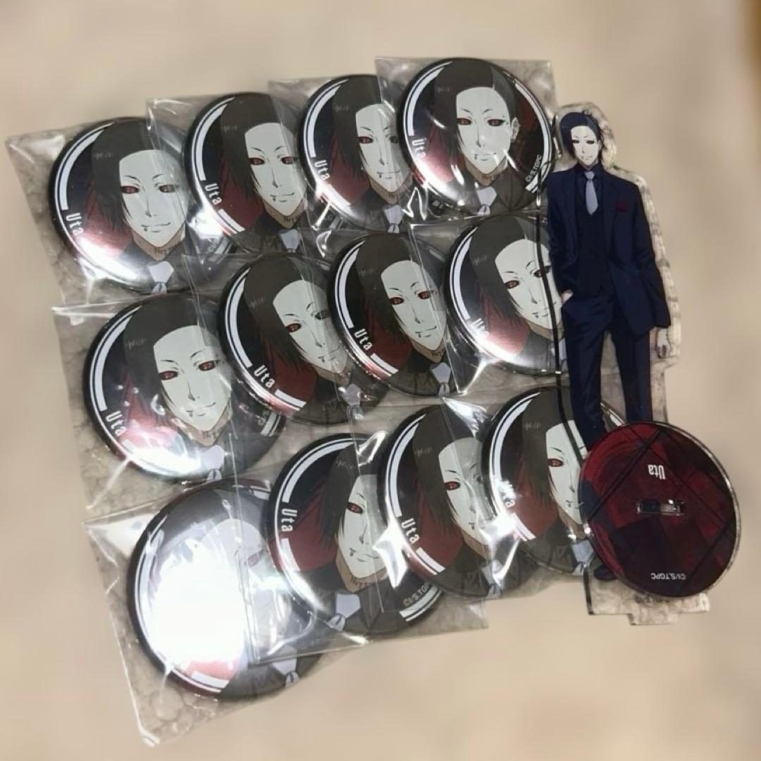 東京喰種 ウタ 缶バッジ アクリルスタンド