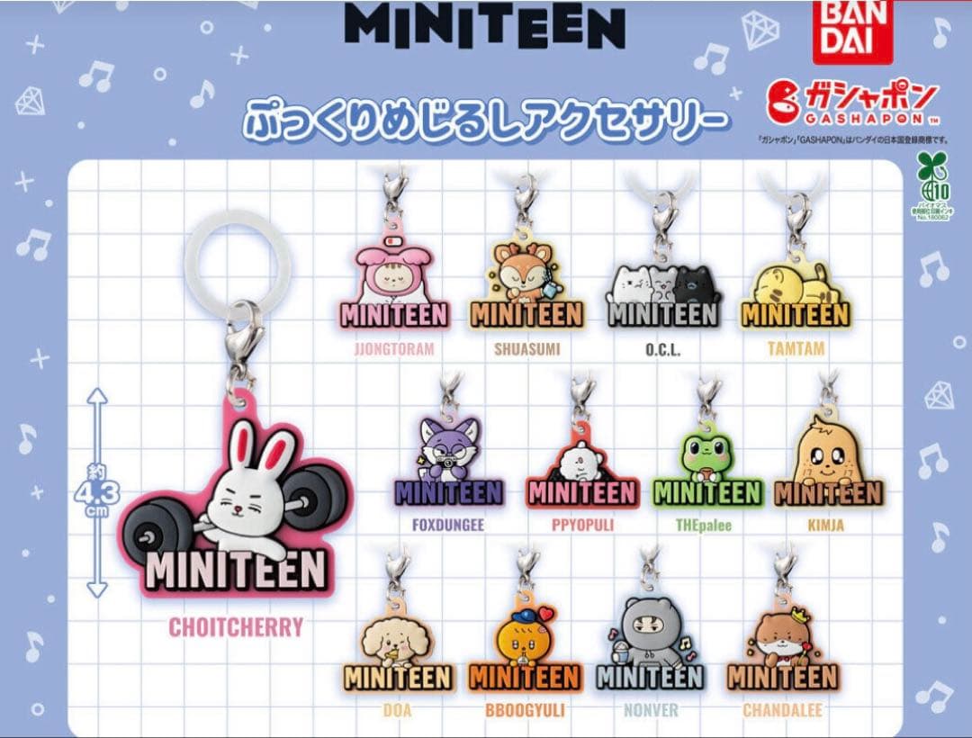 MINITEEN ぷっくりめじるしアクセサリー　全13種コンプSEVENTEEN