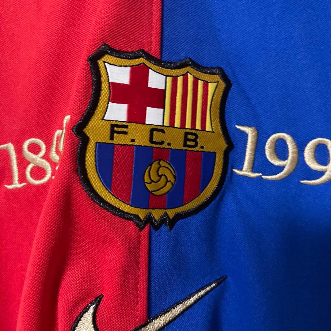 バルセロナ1999/00リバウドホームサッカーユニフォームfootball