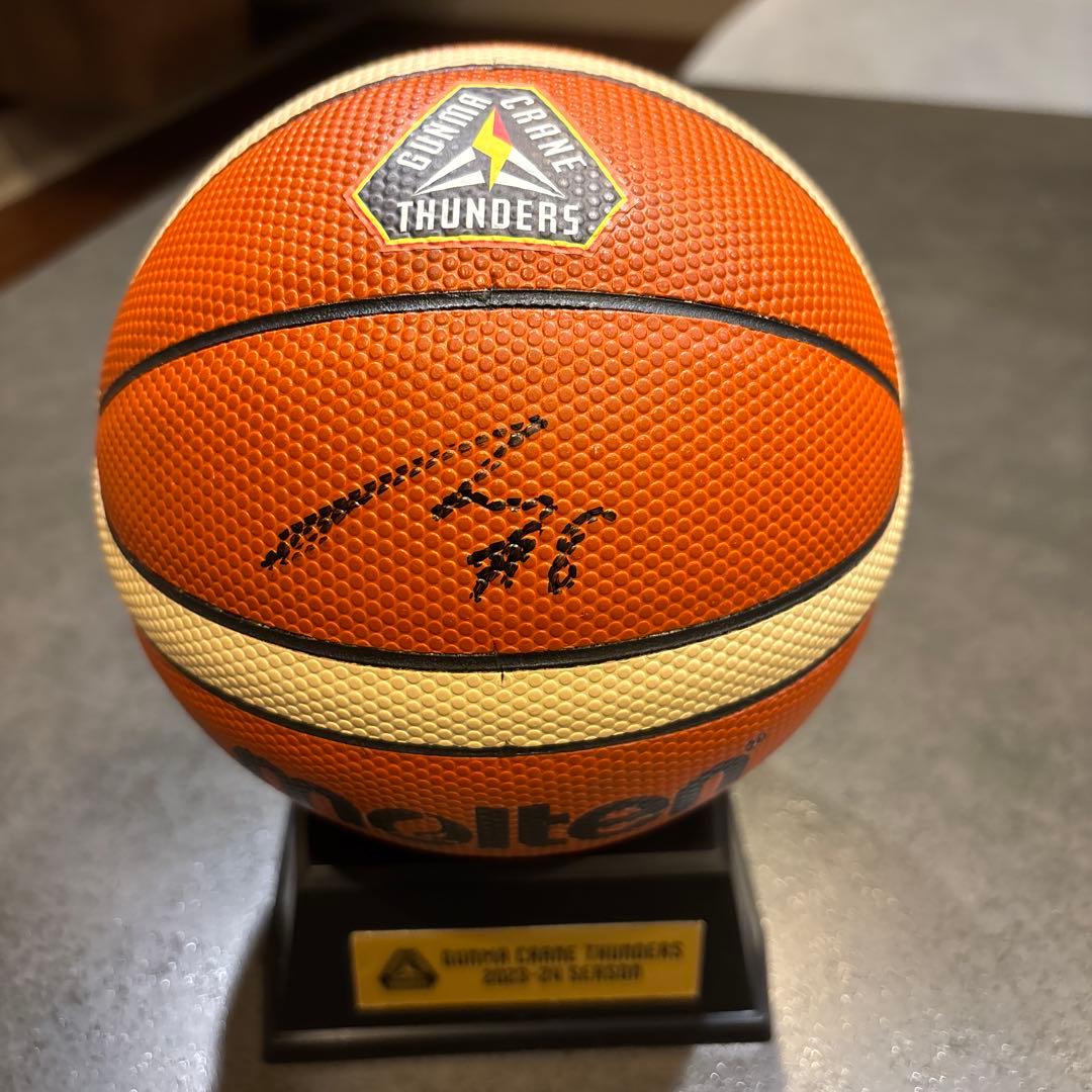 八村 亜蓮　サイン入りバスケットボール　群馬クレインサンダーズ