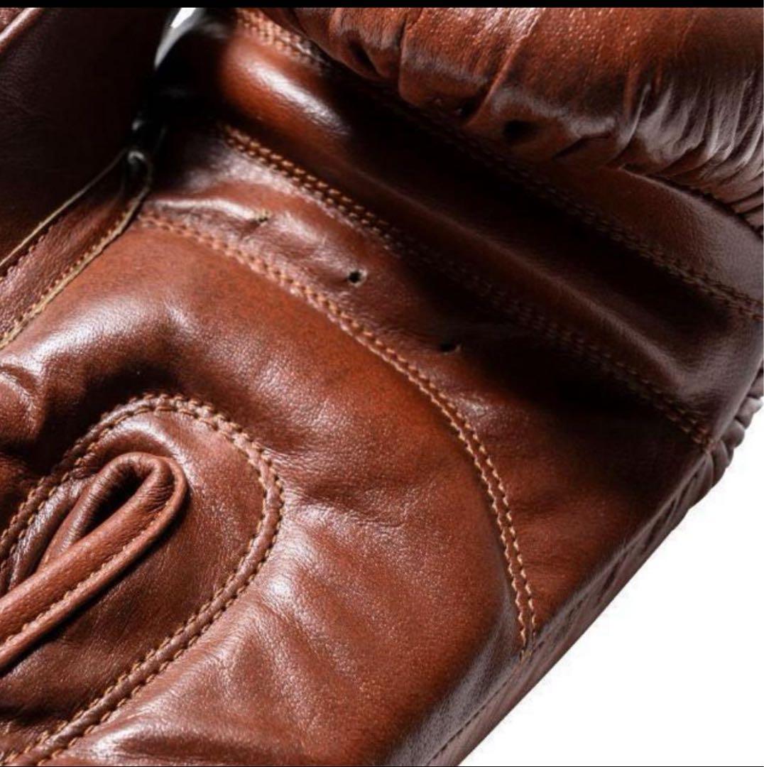 【本革仕様】REVERSAL リバーサル ボクシンググローブ 茶 ８オンス