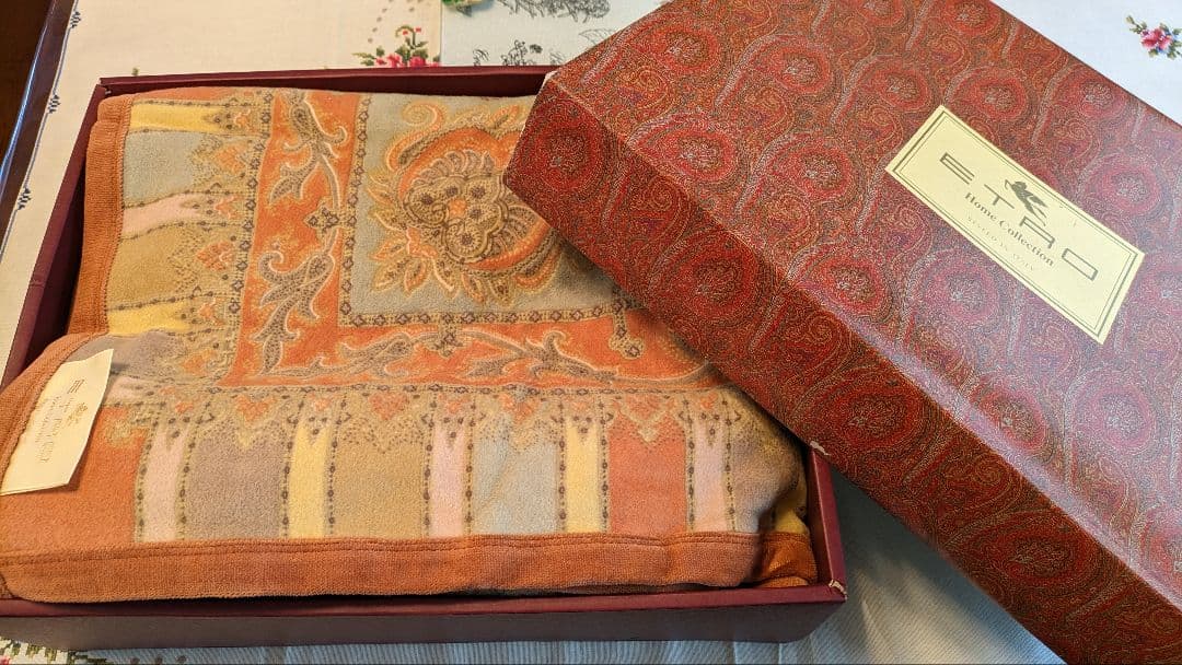 ETRO コットンケット 未使用 140cm x 200cm