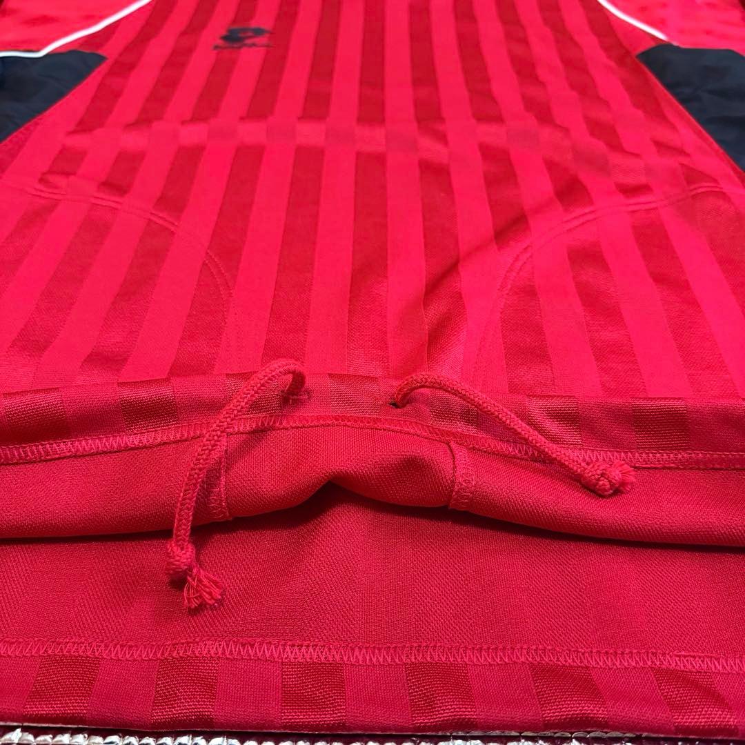 【極美品】Lotto ロット ヴィンテージ ゲームシャツ L 長袖 赤黒 90s