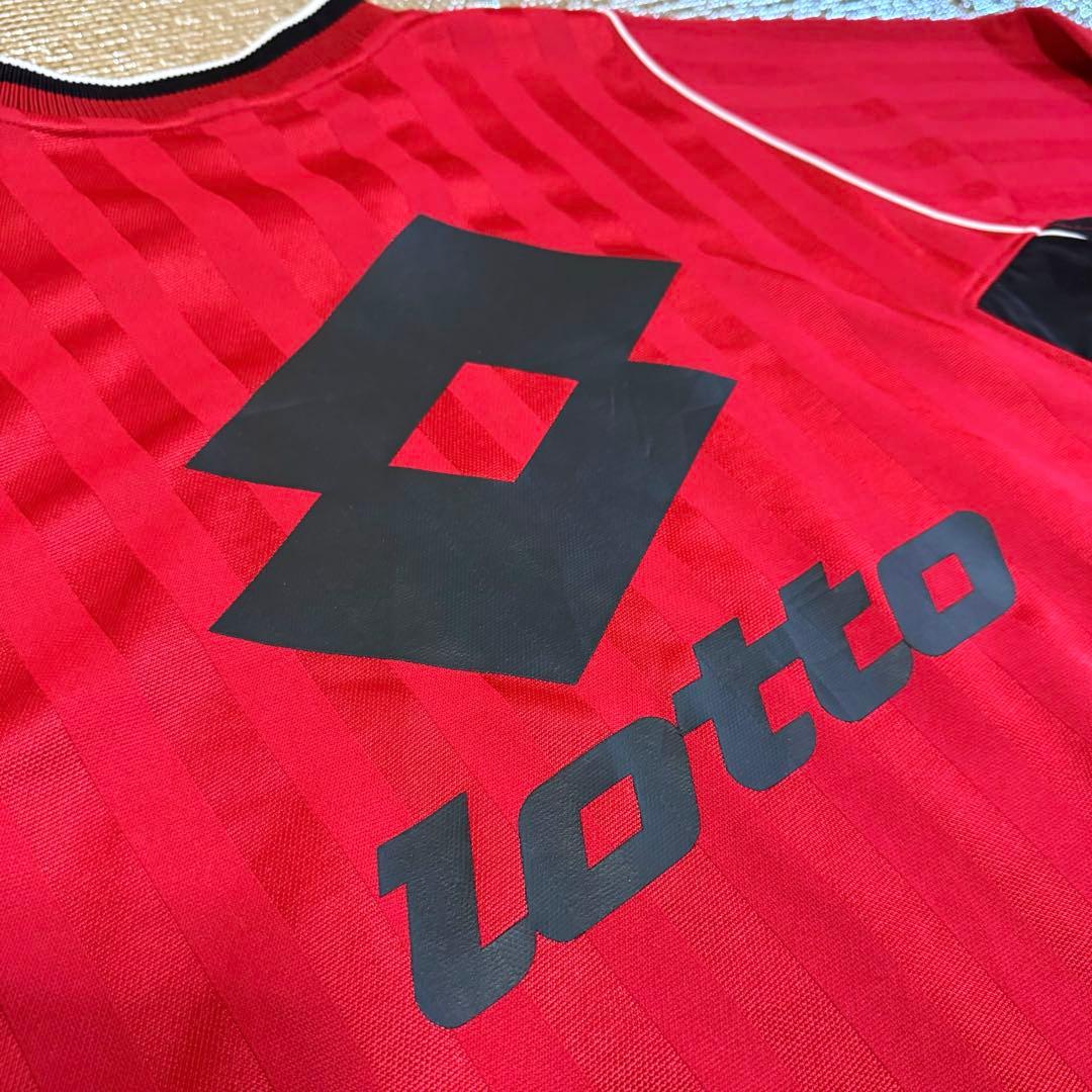 【極美品】Lotto ロット ヴィンテージ ゲームシャツ L 長袖 赤黒 90s