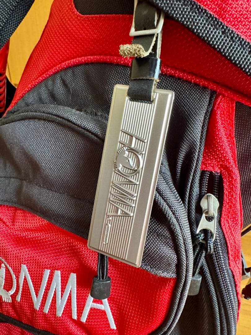 HONMA スタンド付キャディバッグ 赤黒　スタンド付