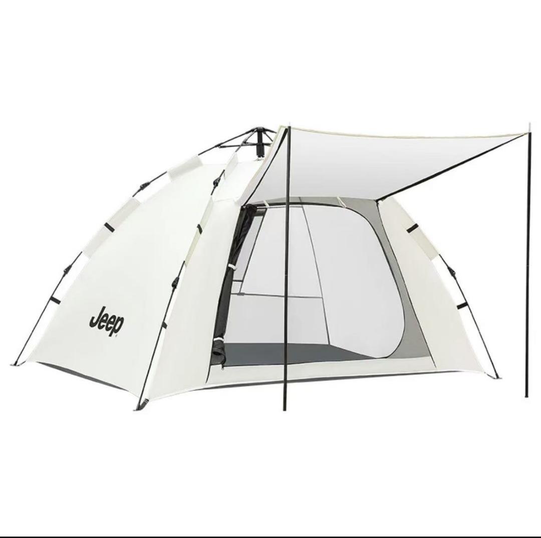 Jeep テント ワンタッチテント 2～3人用 防湿シート付き JP11F