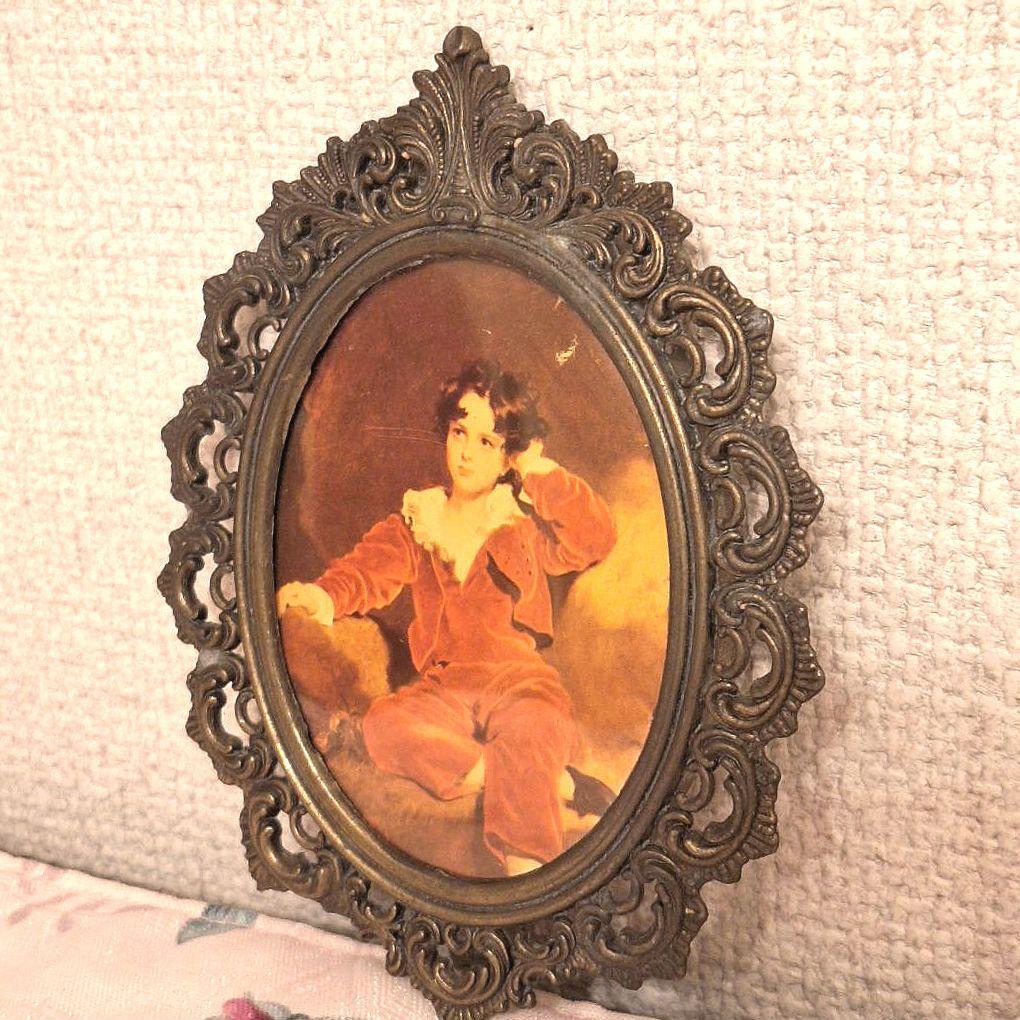 【真鍮 ブロカント フォトフレーム】 イタリア製 ヴィンテージ