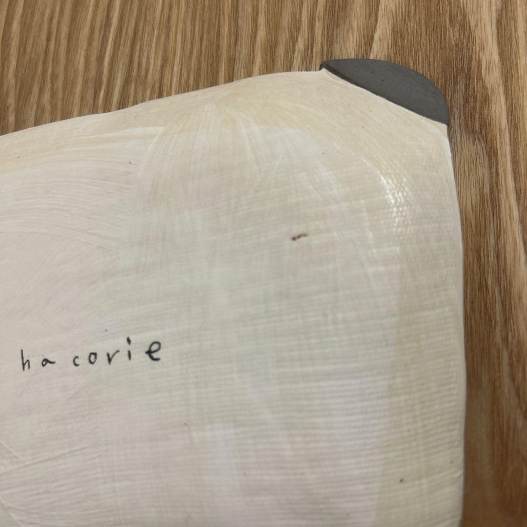 作家　陶芸作家　なんとなく四角皿　変形プレート　カラフルポップな台形皿　作家物