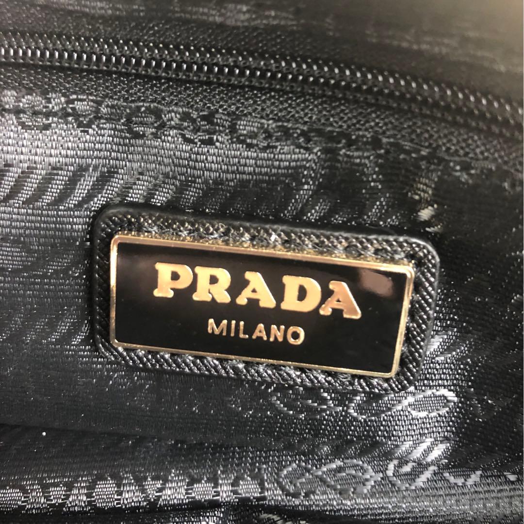 PRADA ノベルティ ブラック ブラック ショルダーバッグ ナイロン