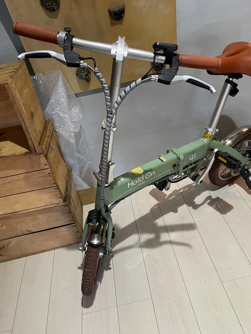 電動自転車　hold on 抹茶グリーン
