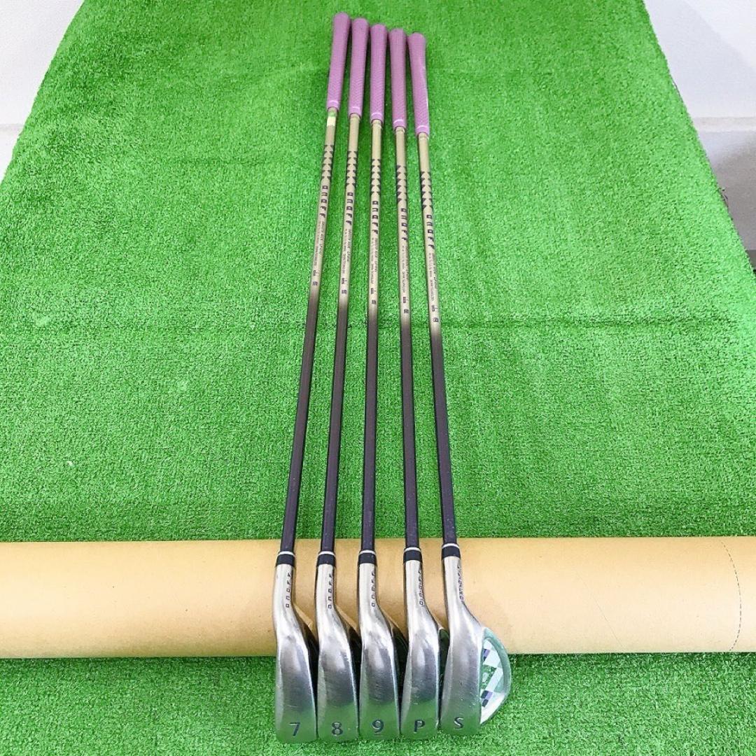 ツ08★オノフ5本レディースアイアンセット LP-414I ONOFF LADY
