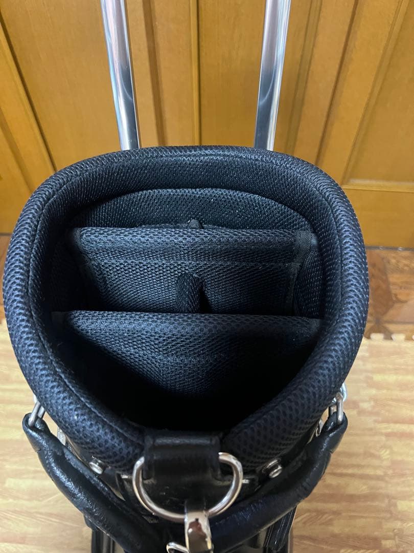 マンシングウェア キャディバッグ カート式 軽量 ペンギンロゴ 黒