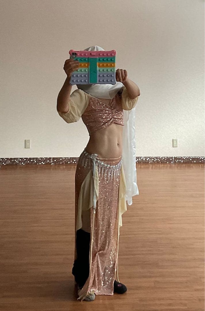 XLサイズ ベリーダンス セットアップ スパンコール