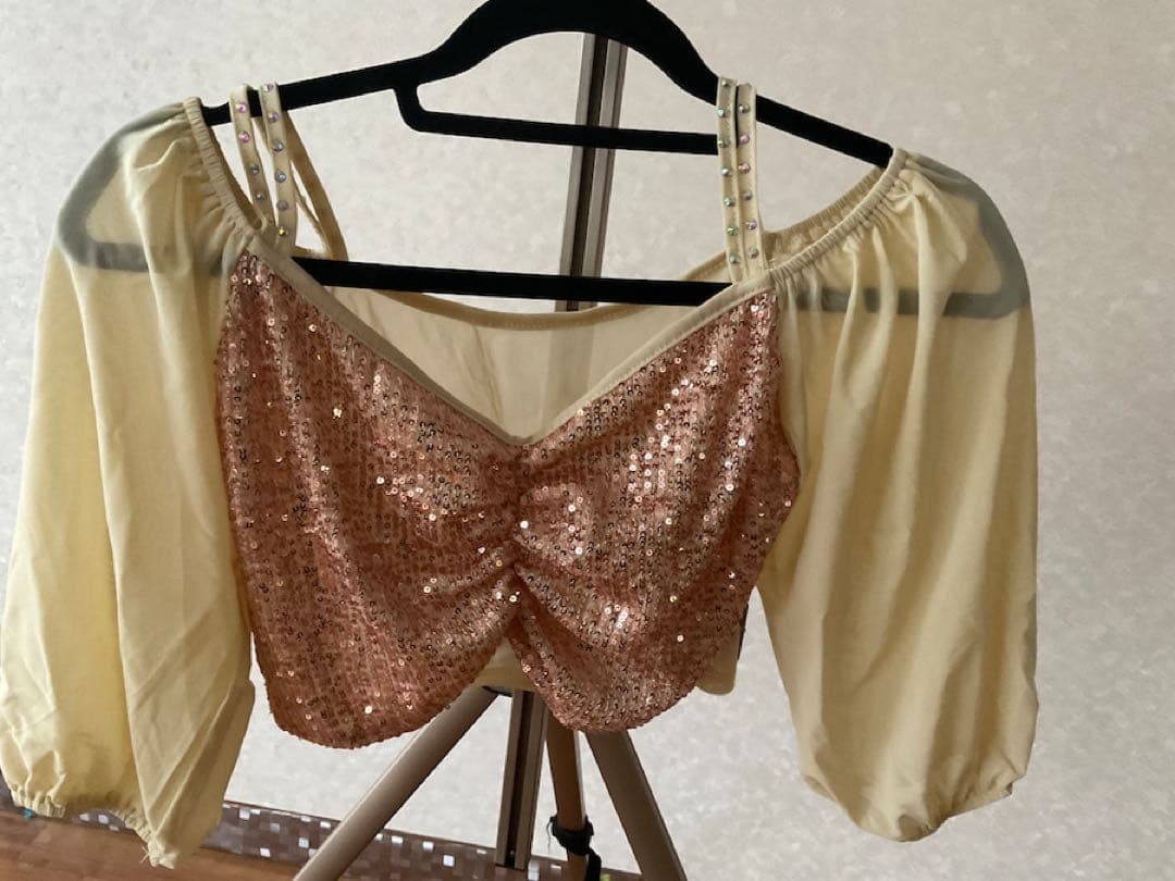 XLサイズ ベリーダンス セットアップ スパンコール