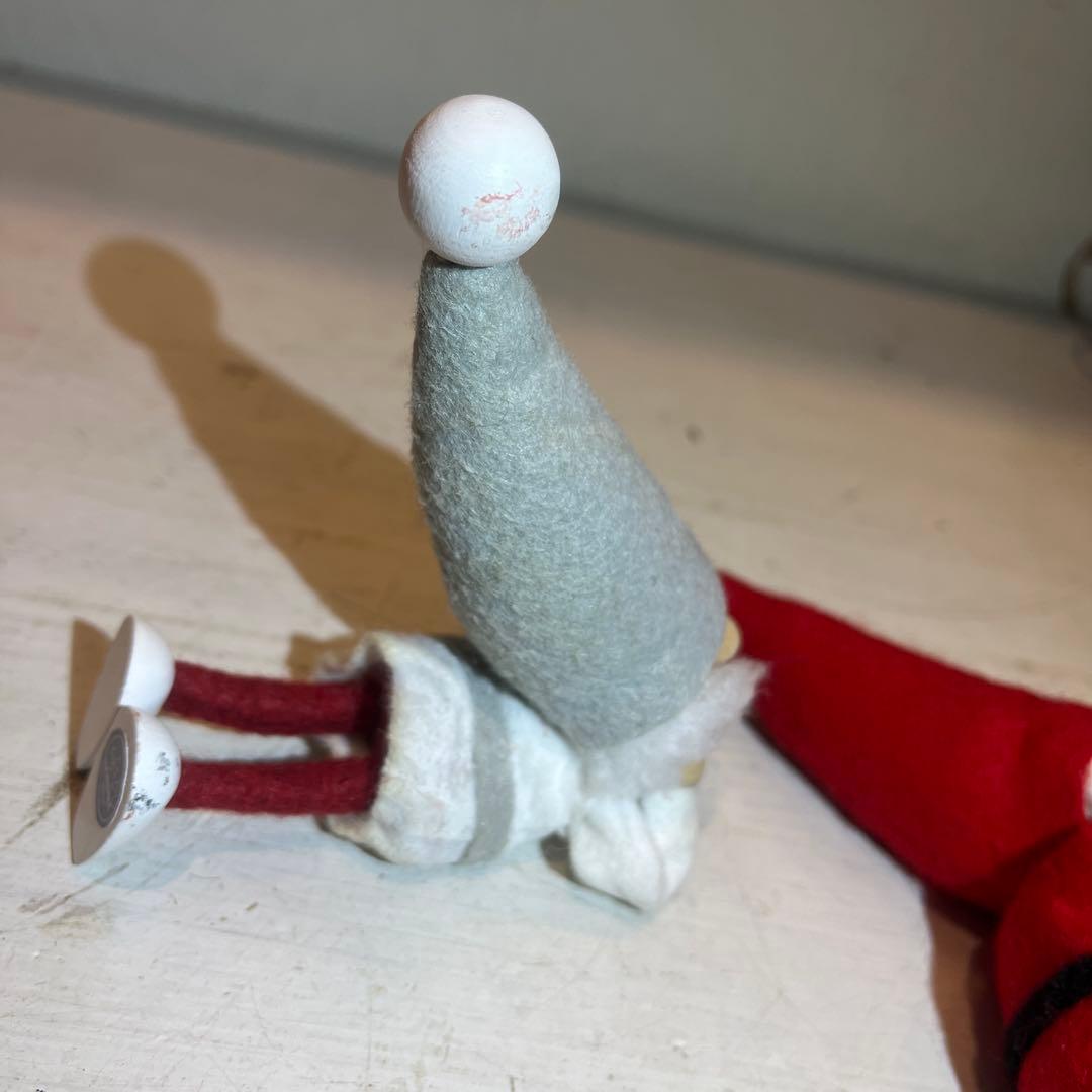 ノルディカニッセ 2体セット NORDIKA 赤 白 サンタクロース 置物