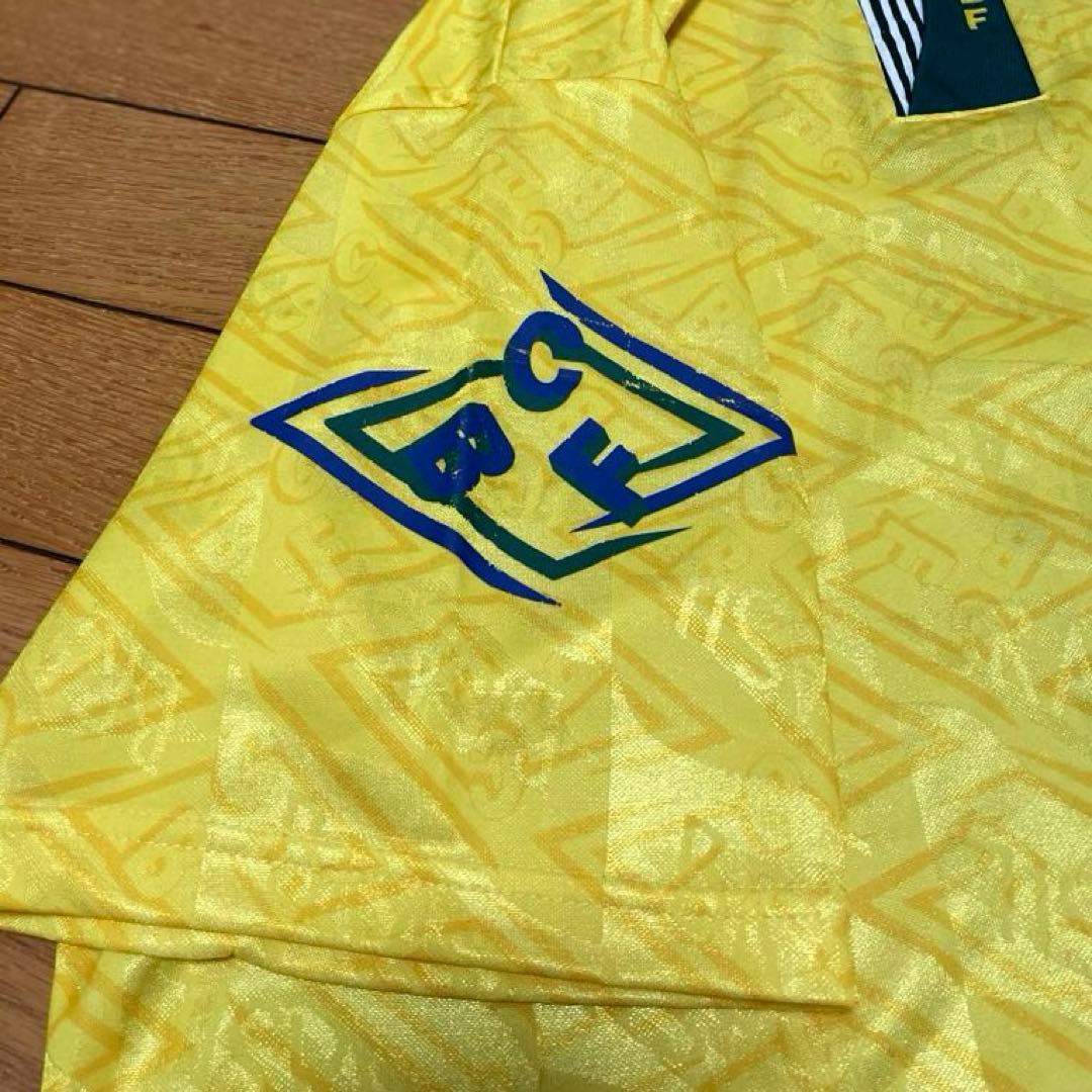 ビンテージ 90s ブラジル代表 ゲームシャツ ユニフォーム イングランド製