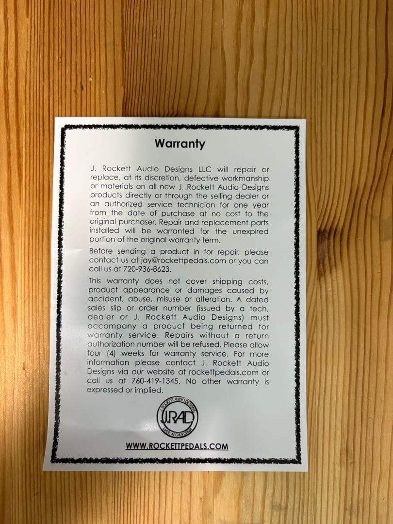 ギター J.Rockett Audio Designs The Dude