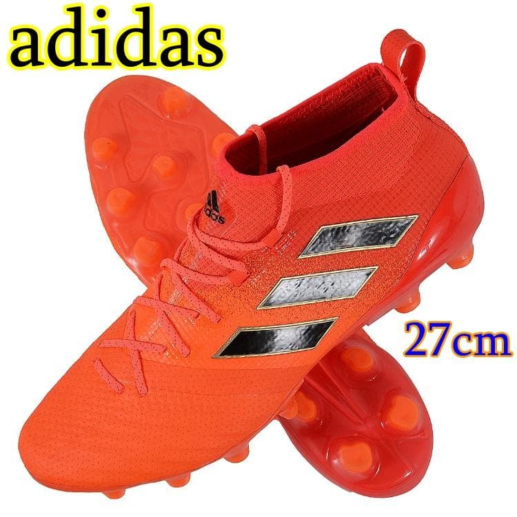 新品タグ付き⭐️アディダス サッカー スパイク 27cm オレンジ