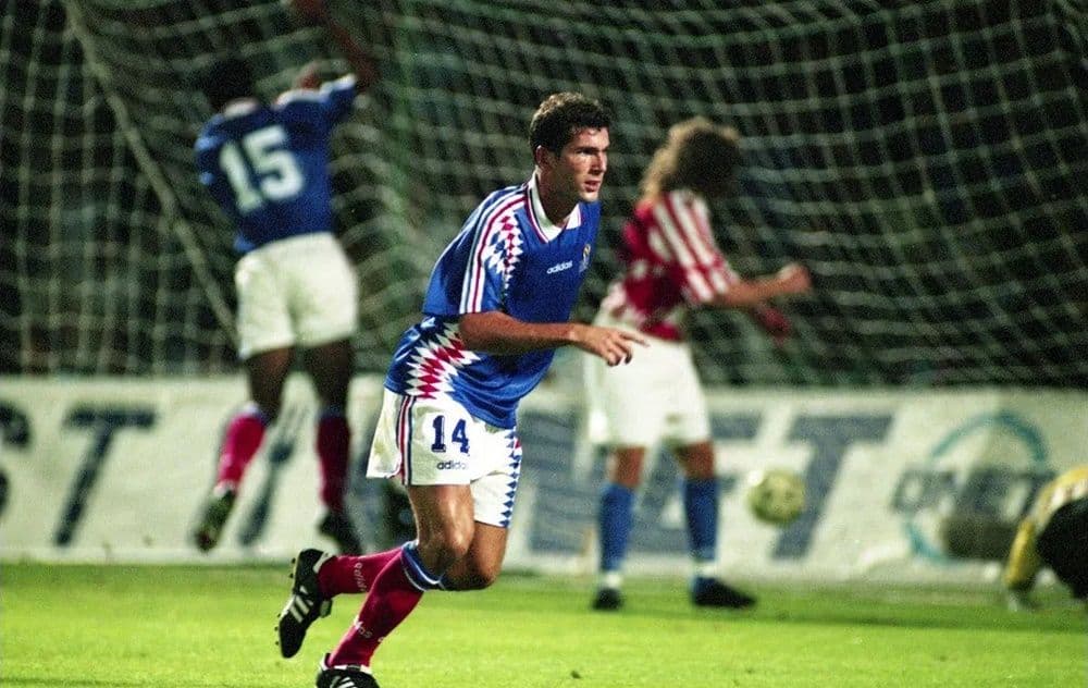 94 フランス代表 ホーム 半袖 14ジダンデビューモデル ユニフォーム