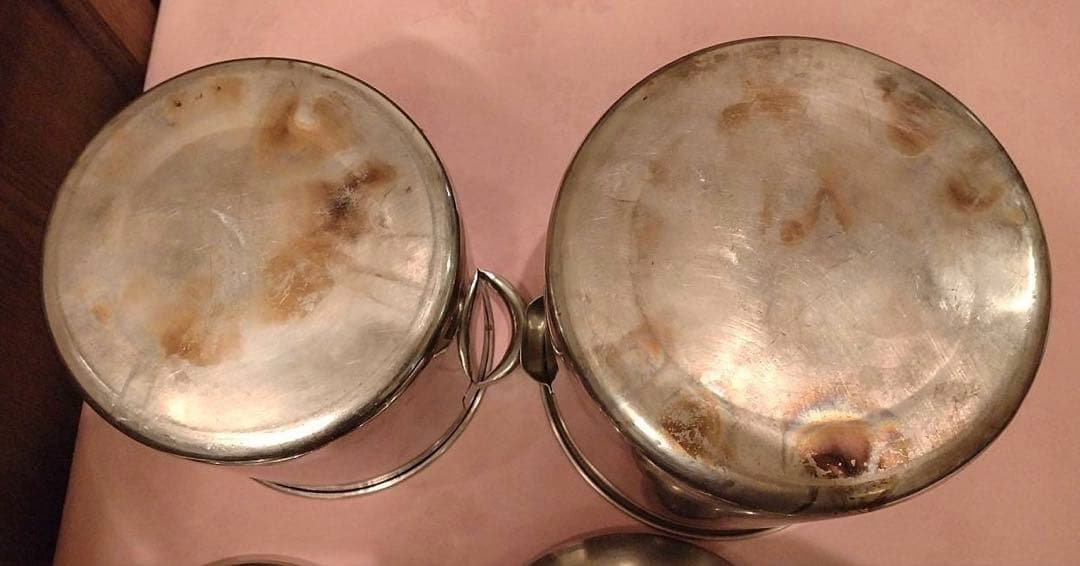 stainless steel キッチンポット ステンレス製 2個セット