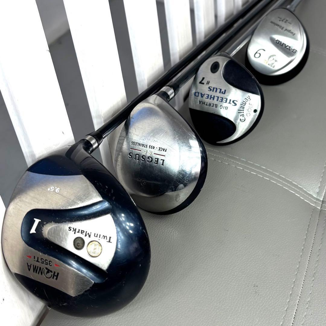 美品キャディバッグ　本格派　メンズゴルフクラブ 　フルセット ホンマ　ゴルフ