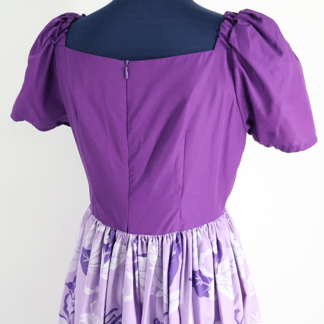 【美品 フラダンス用衣装】パープル Pualani プアラニ ワンピースドレス