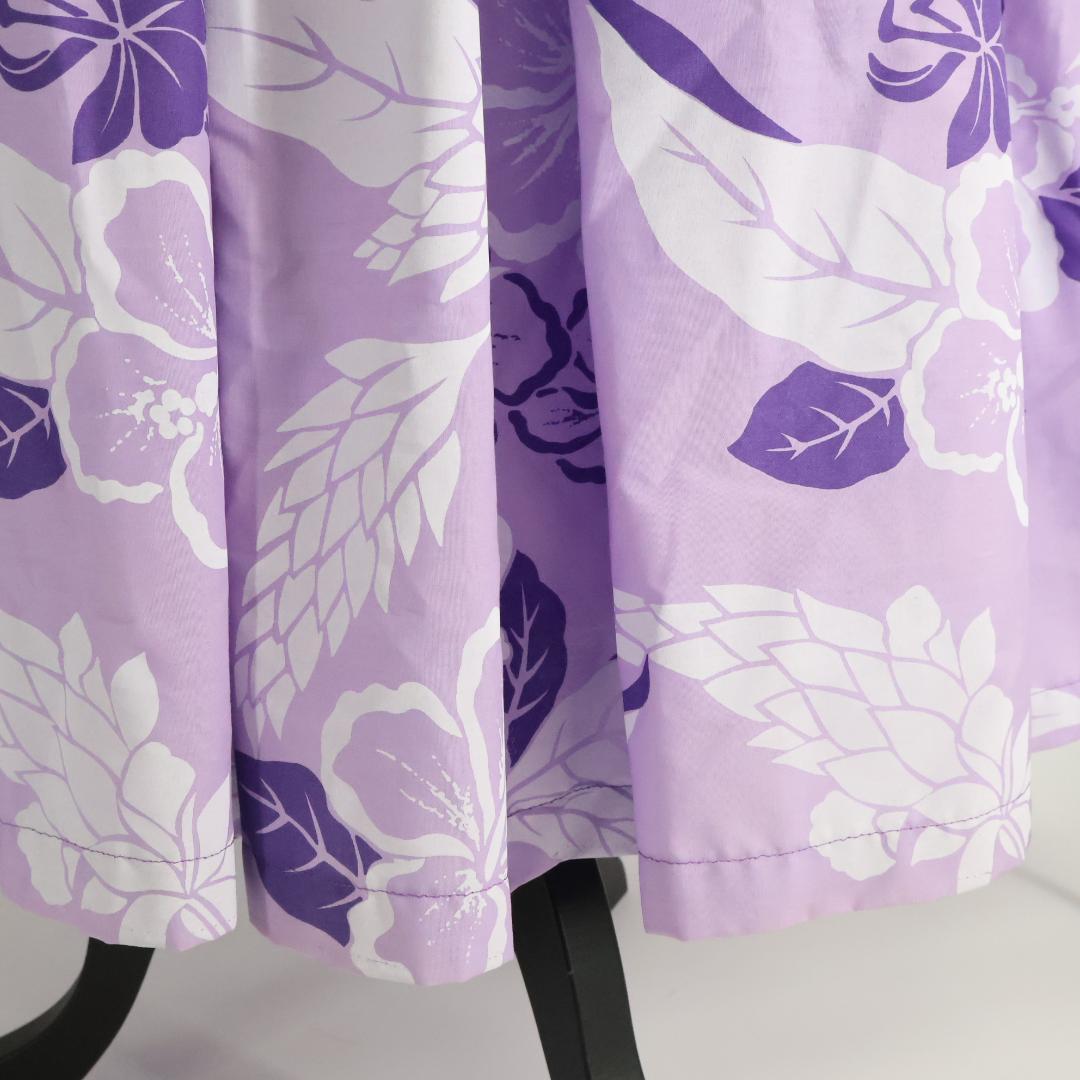 【美品 フラダンス用衣装】パープル Pualani プアラニ ワンピースドレス