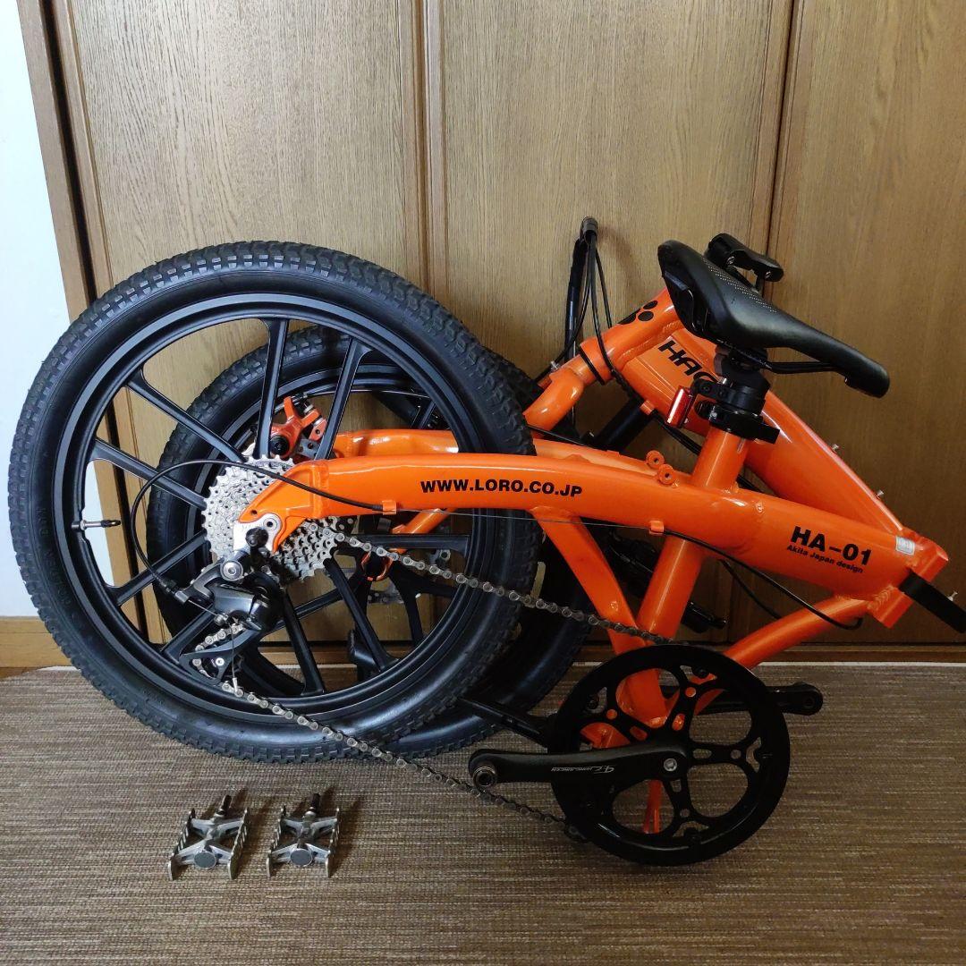 HACHIKO 20インチ折りたたみ自転車 HA-01 オレンジ