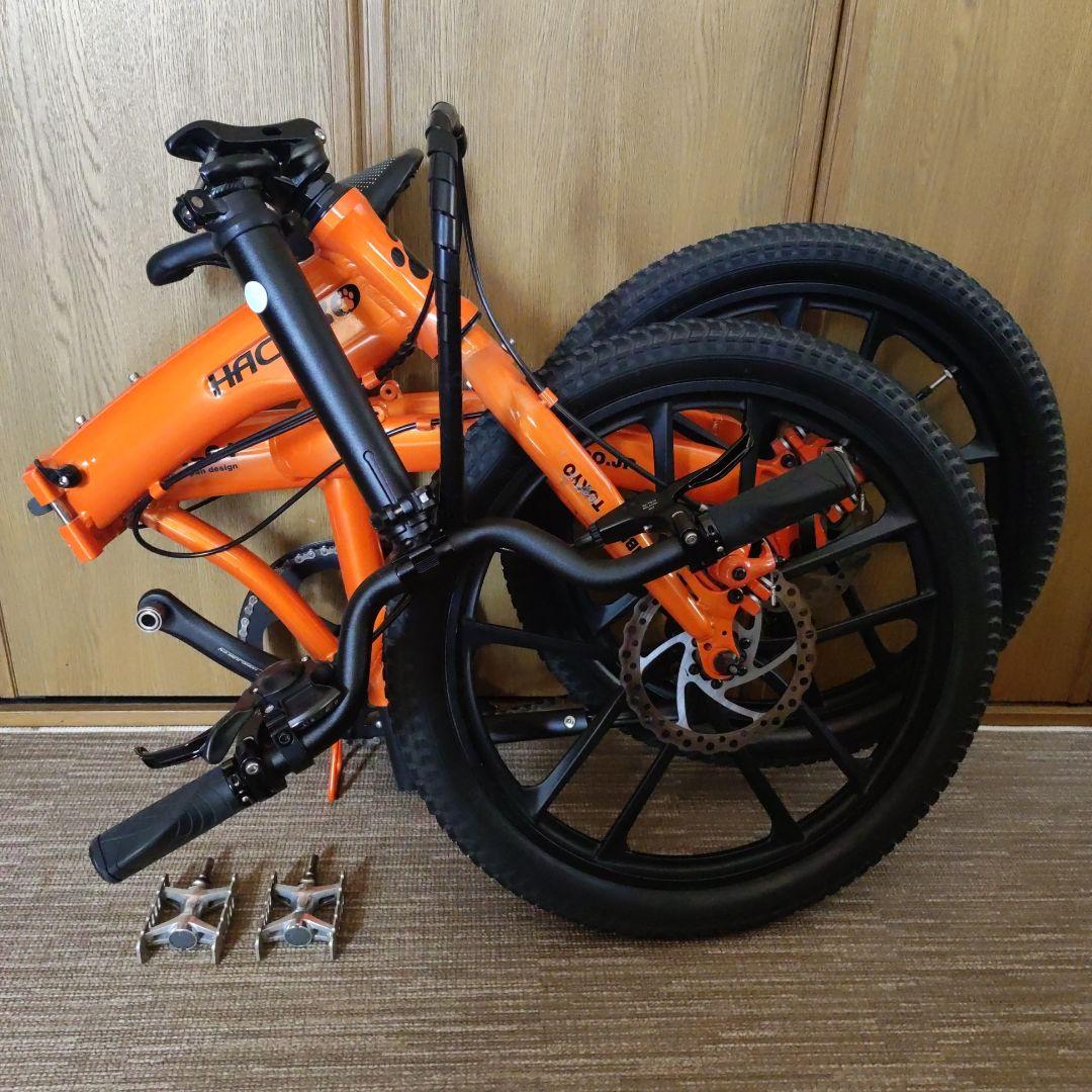 HACHIKO 20インチ折りたたみ自転車 HA-01 オレンジ