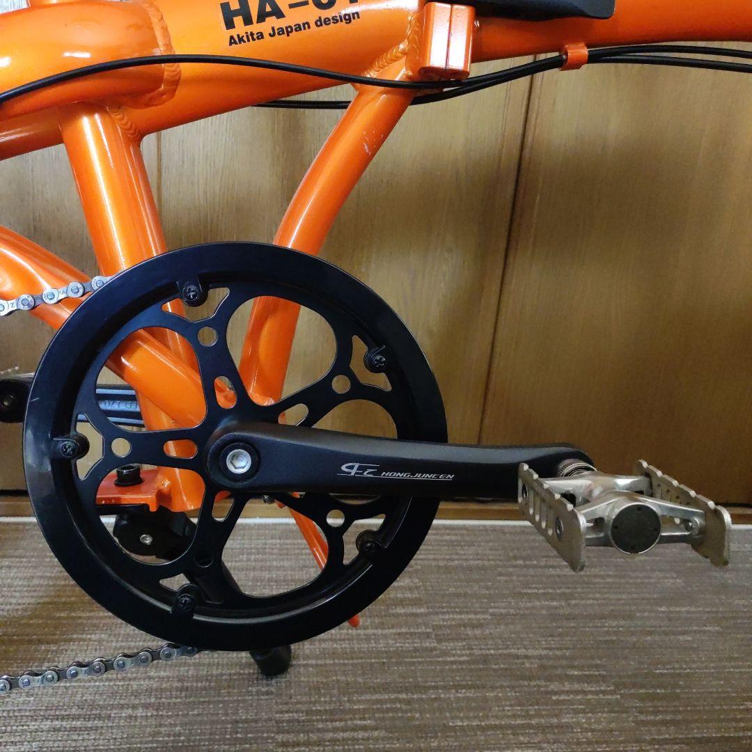 HACHIKO 20インチ折りたたみ自転車 HA-01 オレンジ