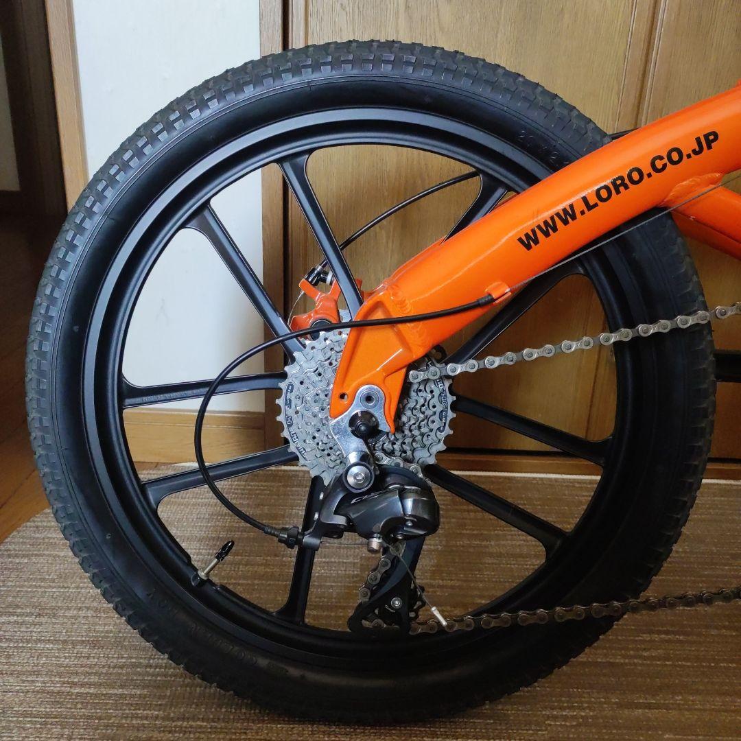 HACHIKO 20インチ折りたたみ自転車 HA-01 オレンジ