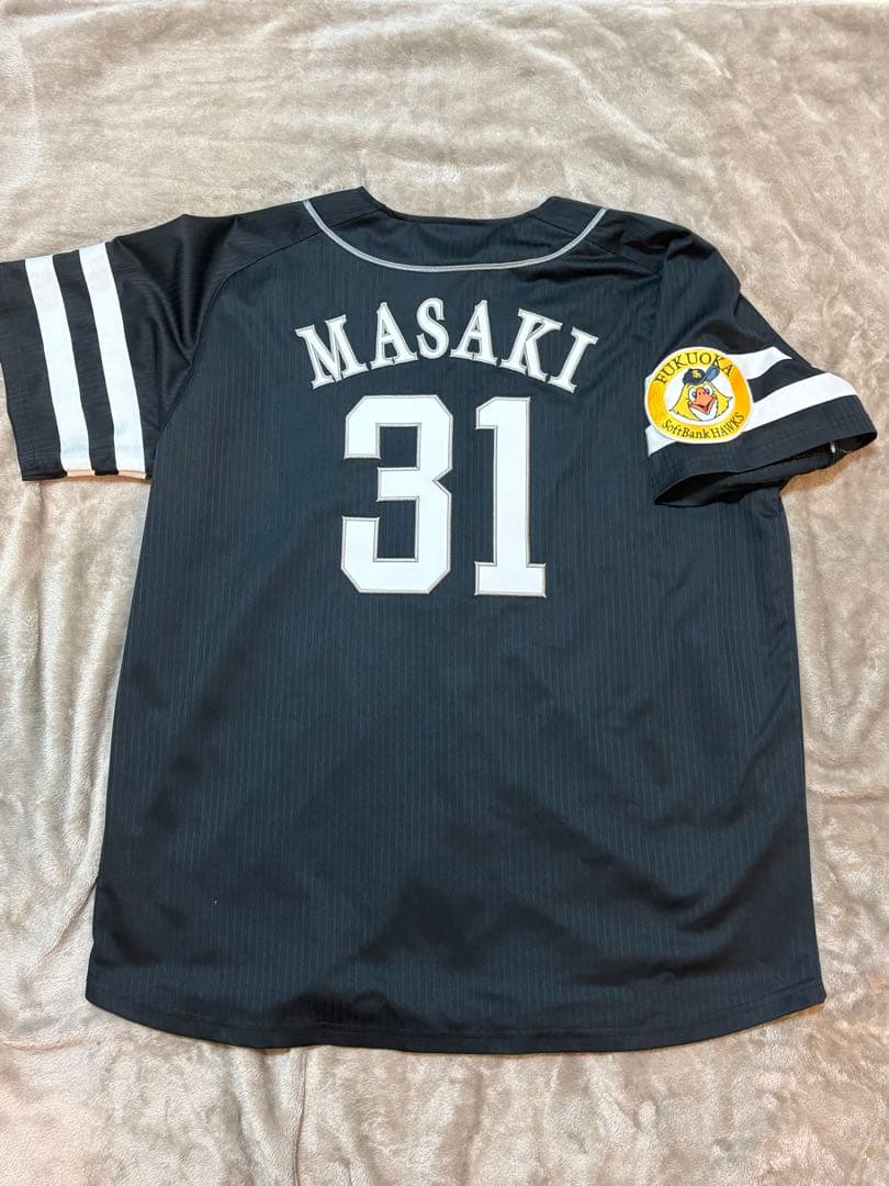 福岡ソフトバンクホークス　正木智也　レプリカユニフォーム　ビジター　L