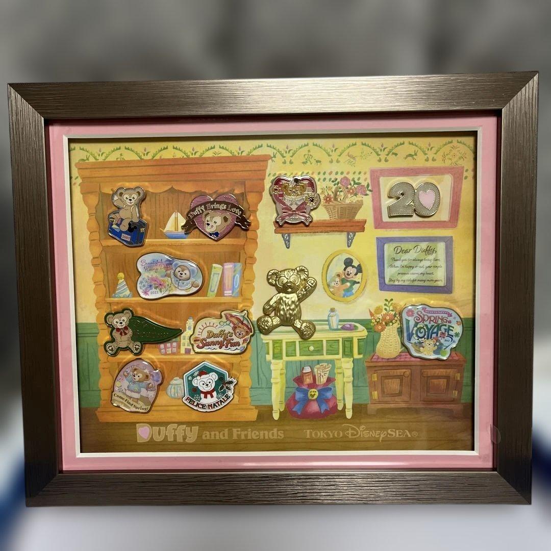 ディズニーシー　ダッフィー　20周年　ピンバッジセット