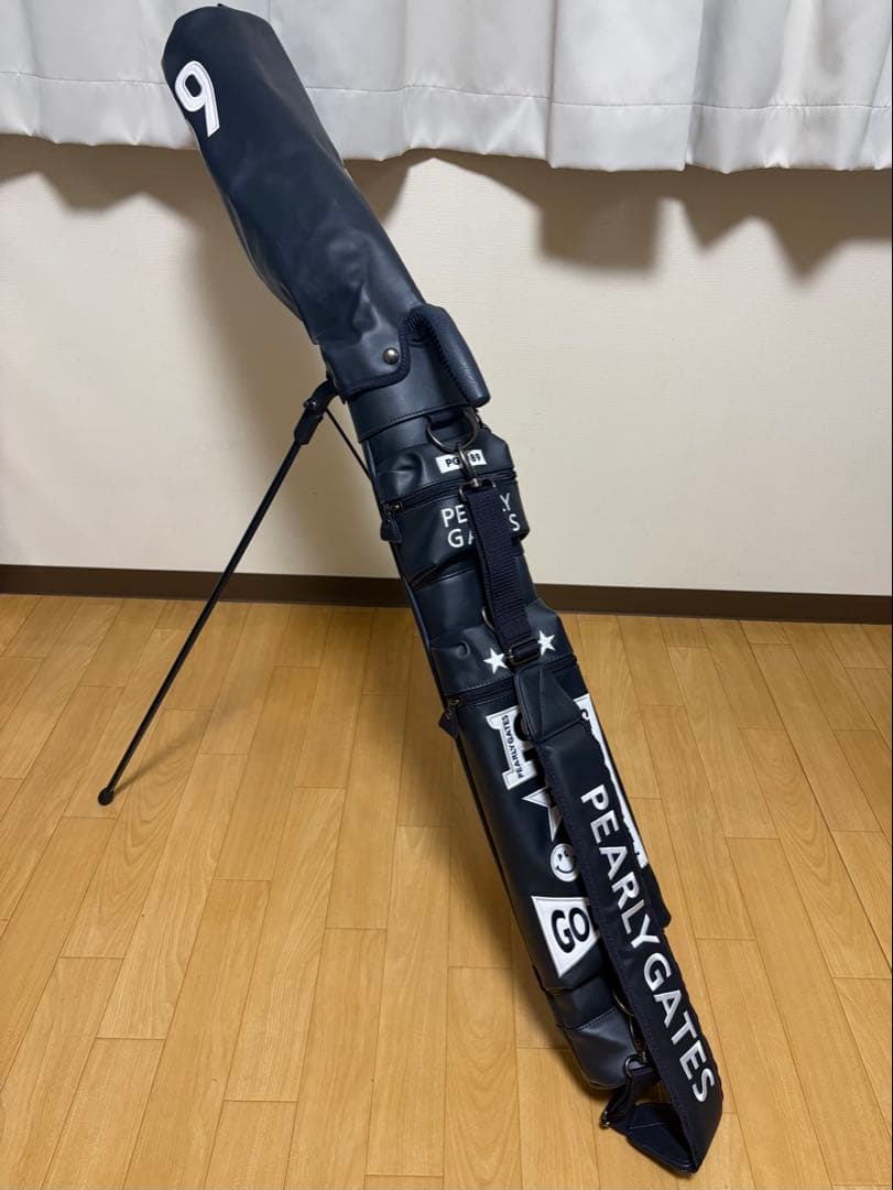 PEARLY GATES セルフスタンドバッグ ネイビー