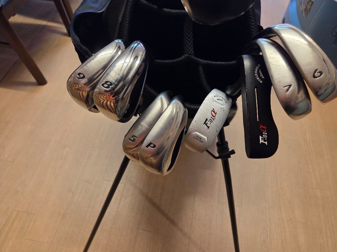 WORLD EAGLE メンズ ゴルフクラブセット 黒 右利き