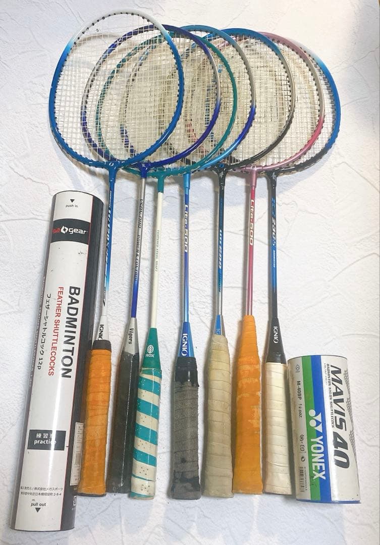 バドミントンラケットまとめ売り｜初心者・部活・家族用｜複数本