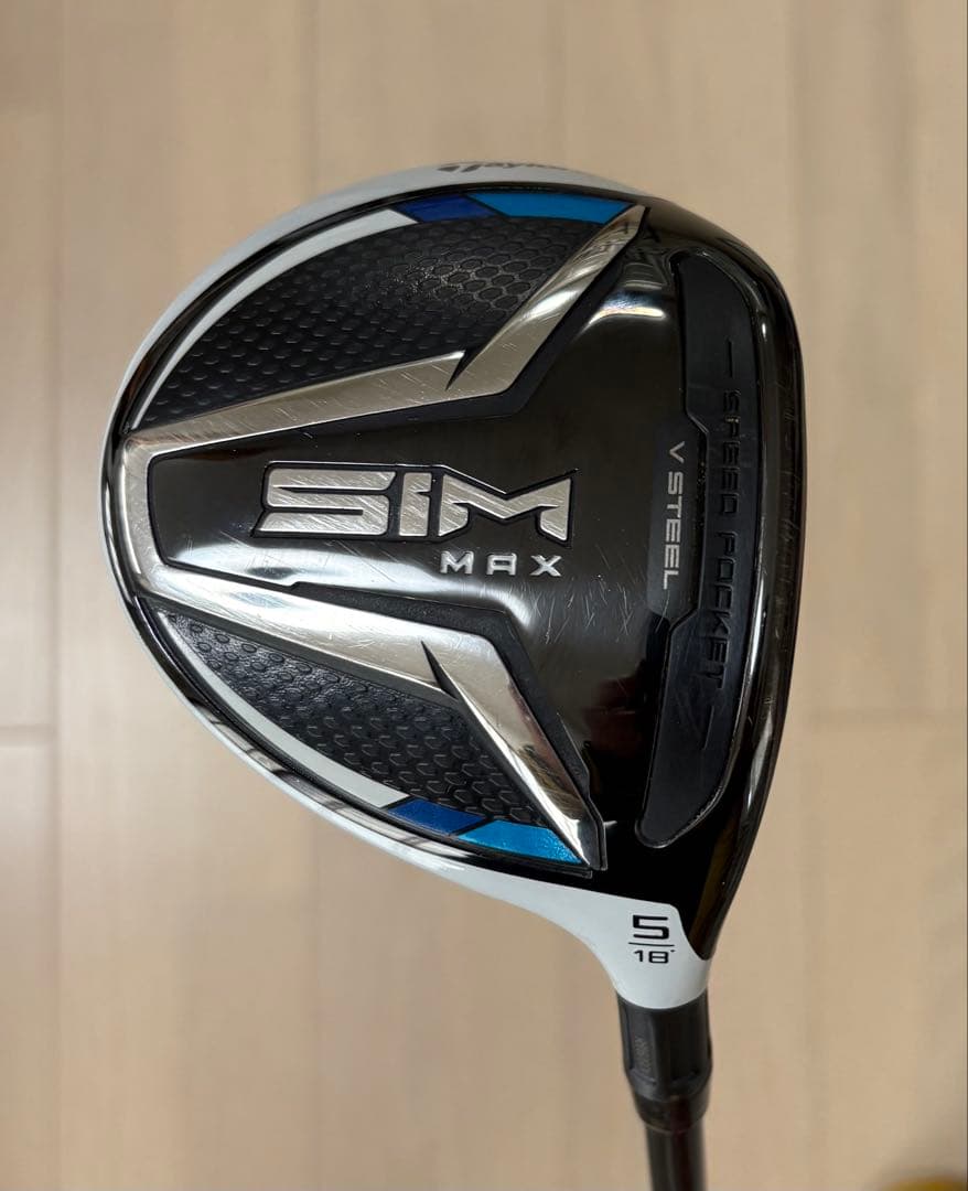 SIM MAX 5番ウッド(18°) フジクラ、エボ4FW(60S)