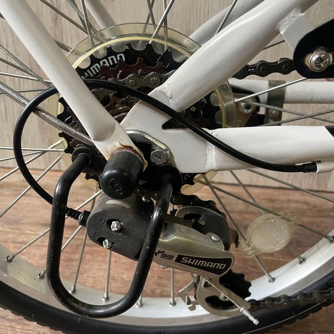 防災サイクル AERO 20型 折りたたみ自転車 6段変速 LEDオートライト付