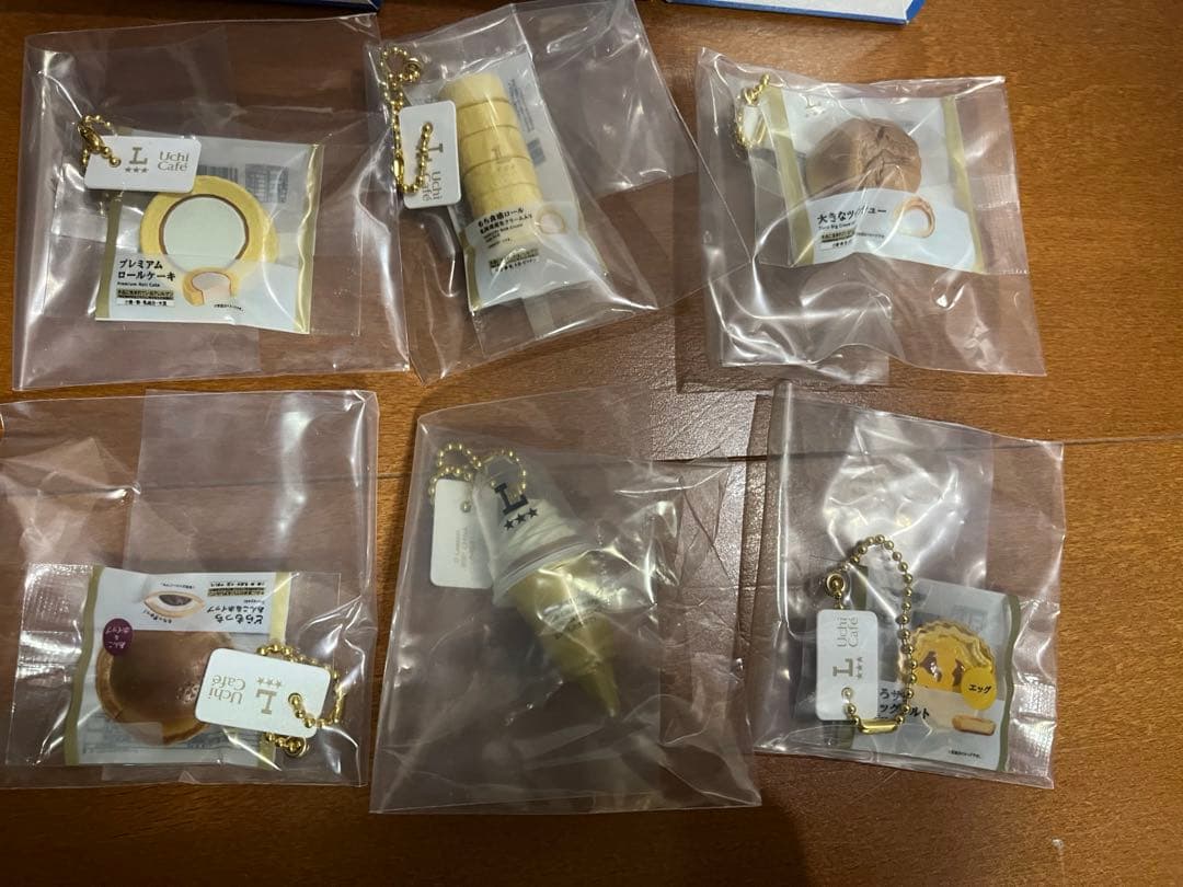 一番くじ ローソン D賞 ウチカフェスイーツフィギュアチャーム 6種 コンプ