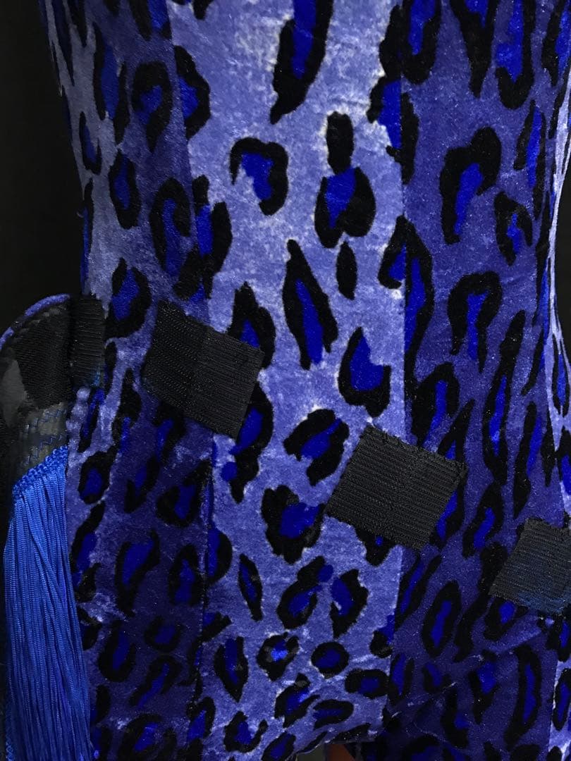 ブルーレオパードドレス