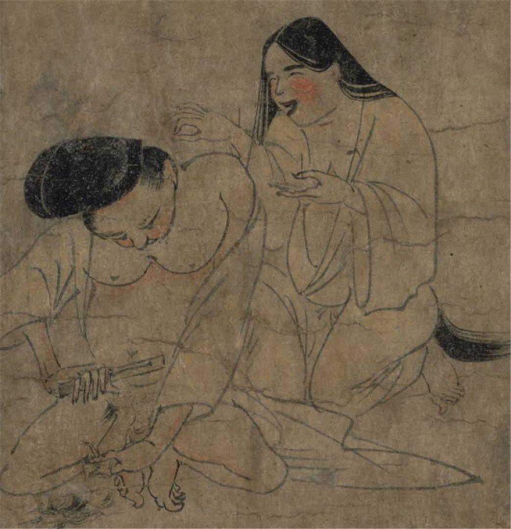 平安時代 病草子 後白河法皇 六道絵 模写 レプリカ 仏教美術 骨董 古美術