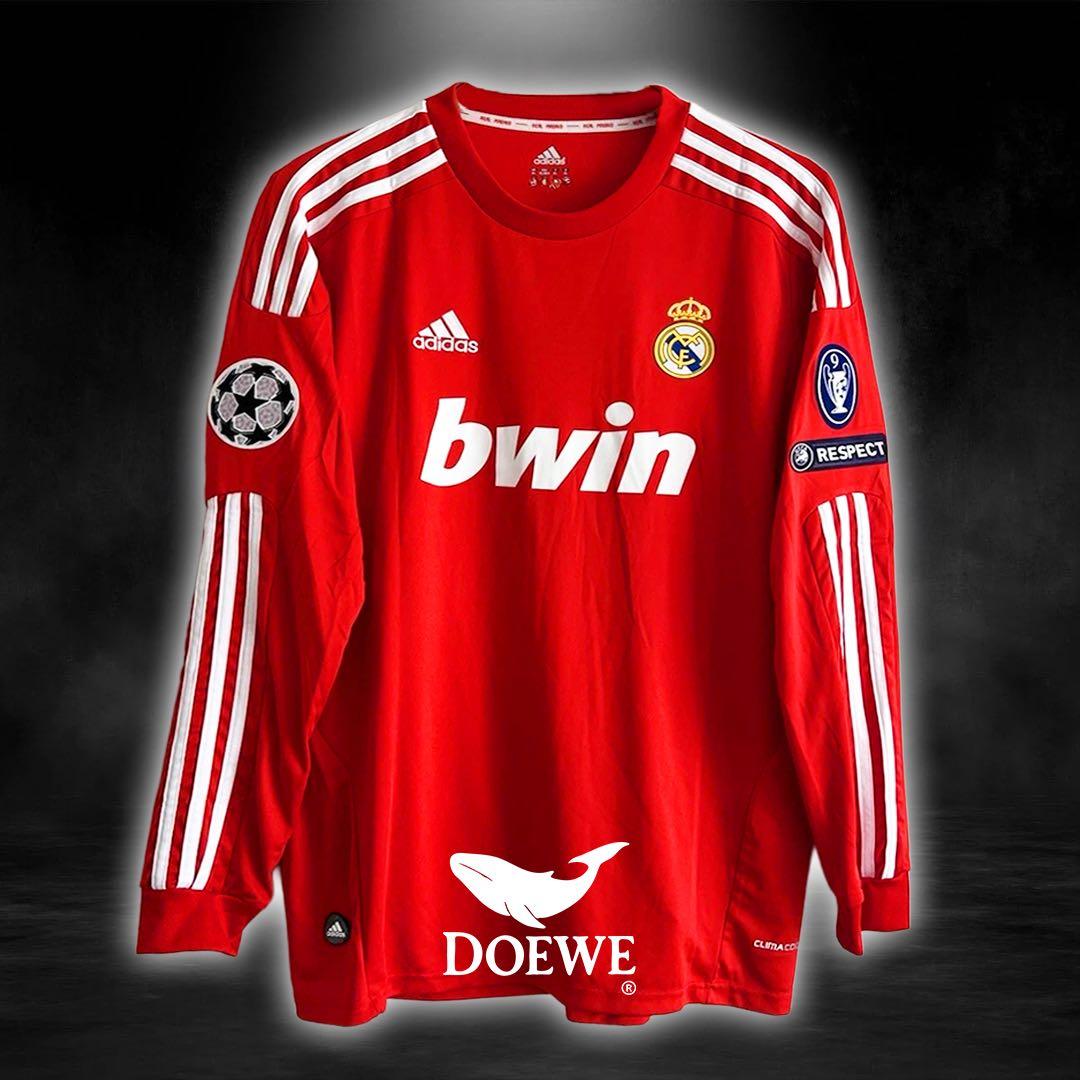 【早い者勝ち】レッド　エジル　レアル L 長袖　公式パッチ付き