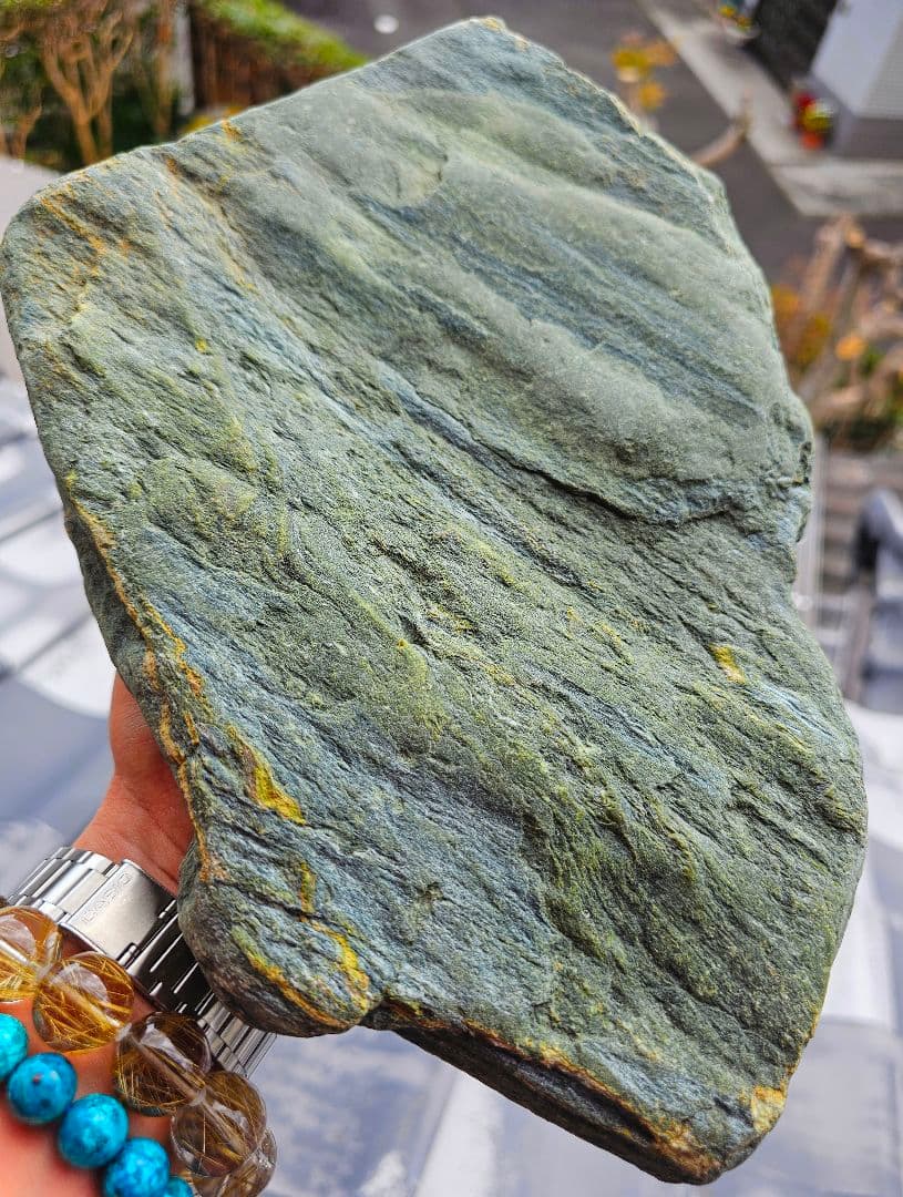 約3㎏以上あり‼️高波動‼️出雲の青石 原石