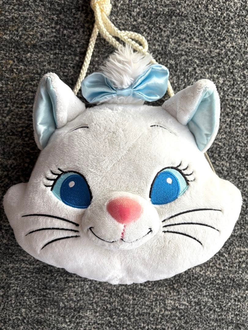 【美品お買得‼️】ディズニー　水色マリーちゃん　がま口ショルダーバッグ