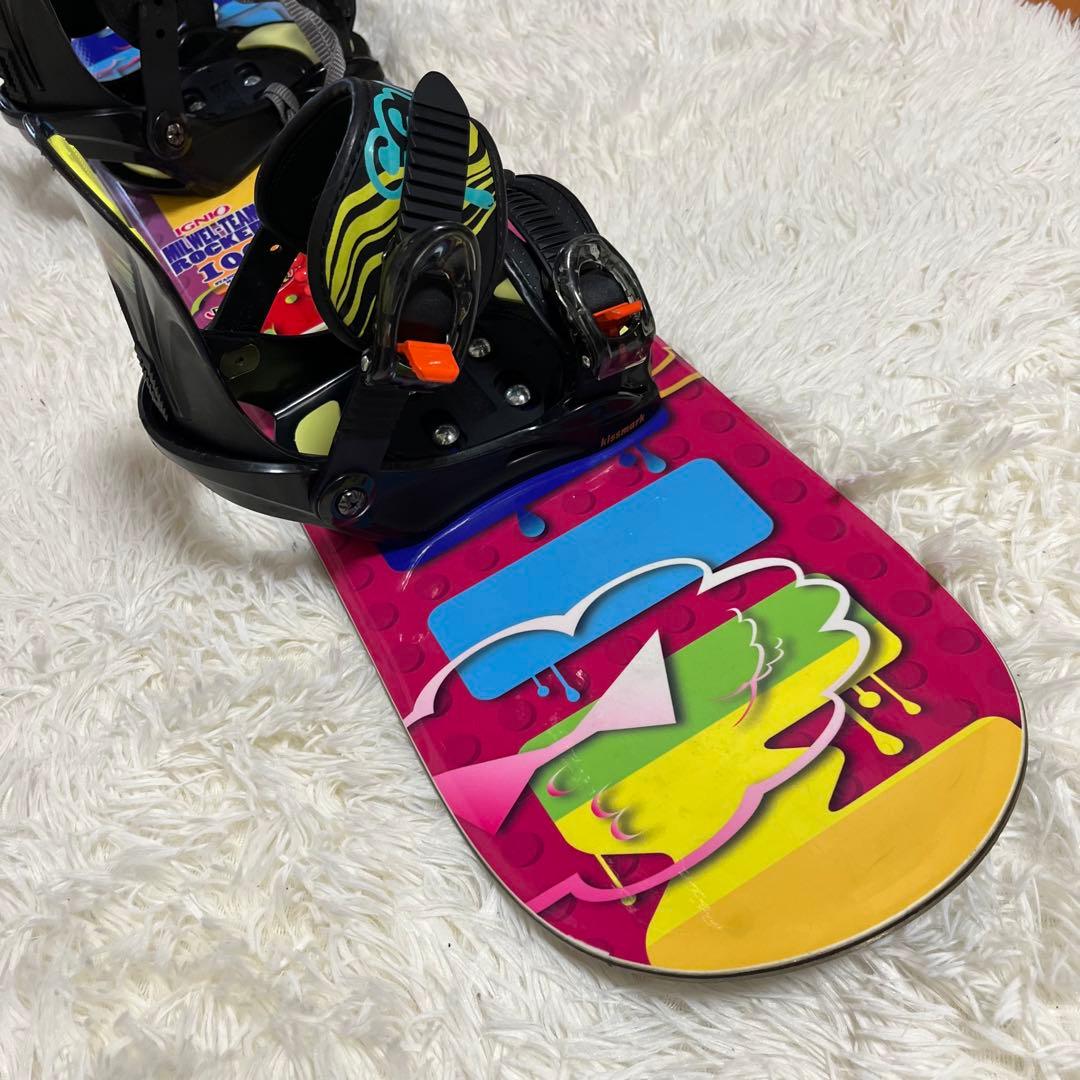 【jammy】IGNIO ジュニア用スノーボード 100cm セット