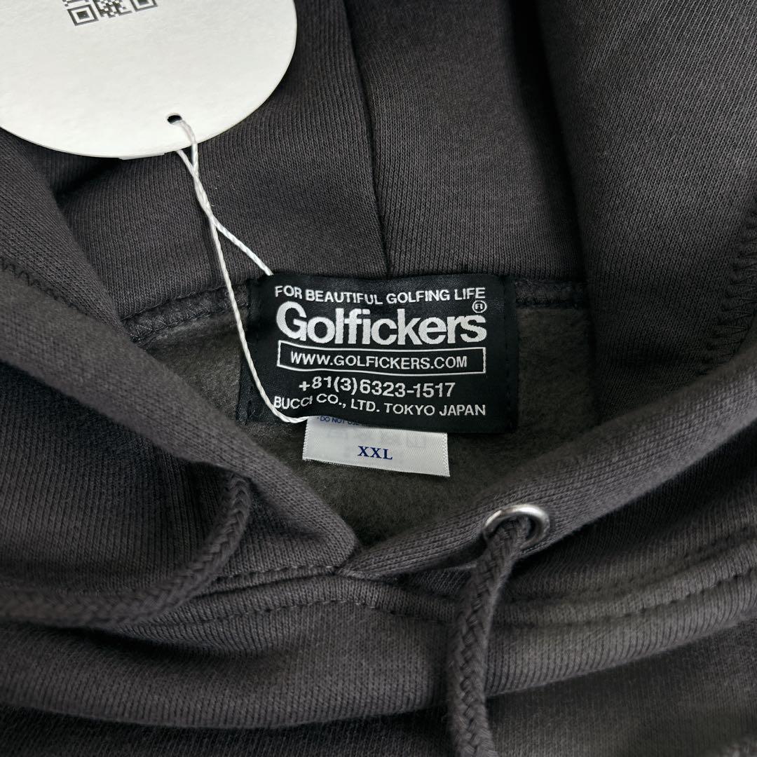 ★予約即完売★未使用【ゴルフィッカーズ】パーカー 2025 XXL 黒 アヒル