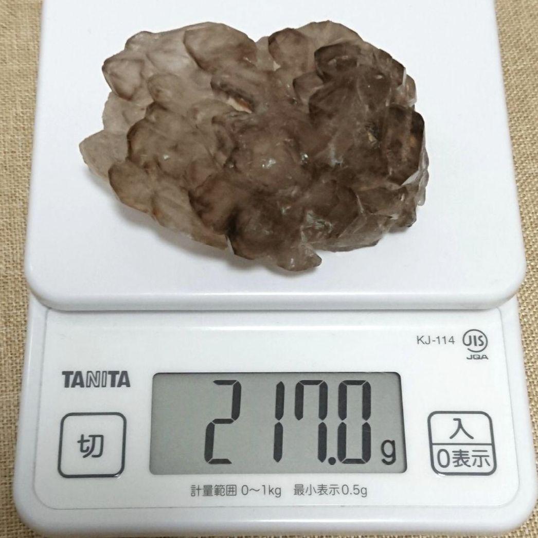 ★アリゲータークォーツ クラスター 217g②(SA+)