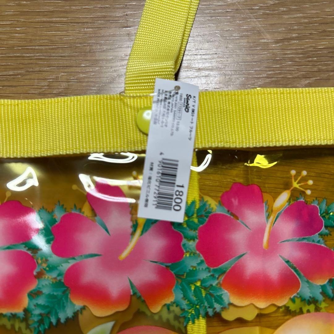 【新品未使用】ハローキティ　ビニールバック　プールバック　フルーツ　トロピカル