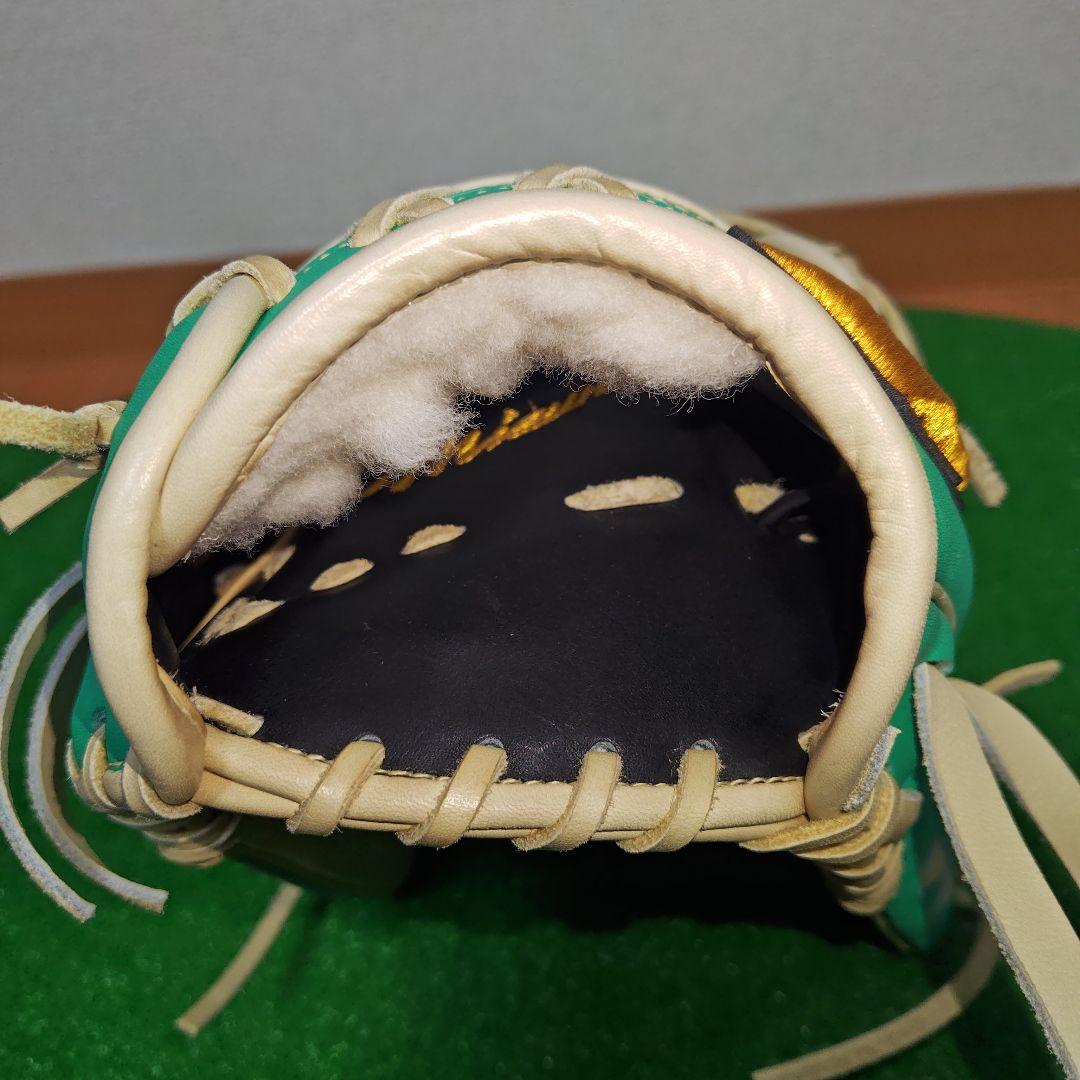 ミズノプロ 軟式 外野手用 オーダー グローブ 野球 ハガジャパン 耕作印 袋付