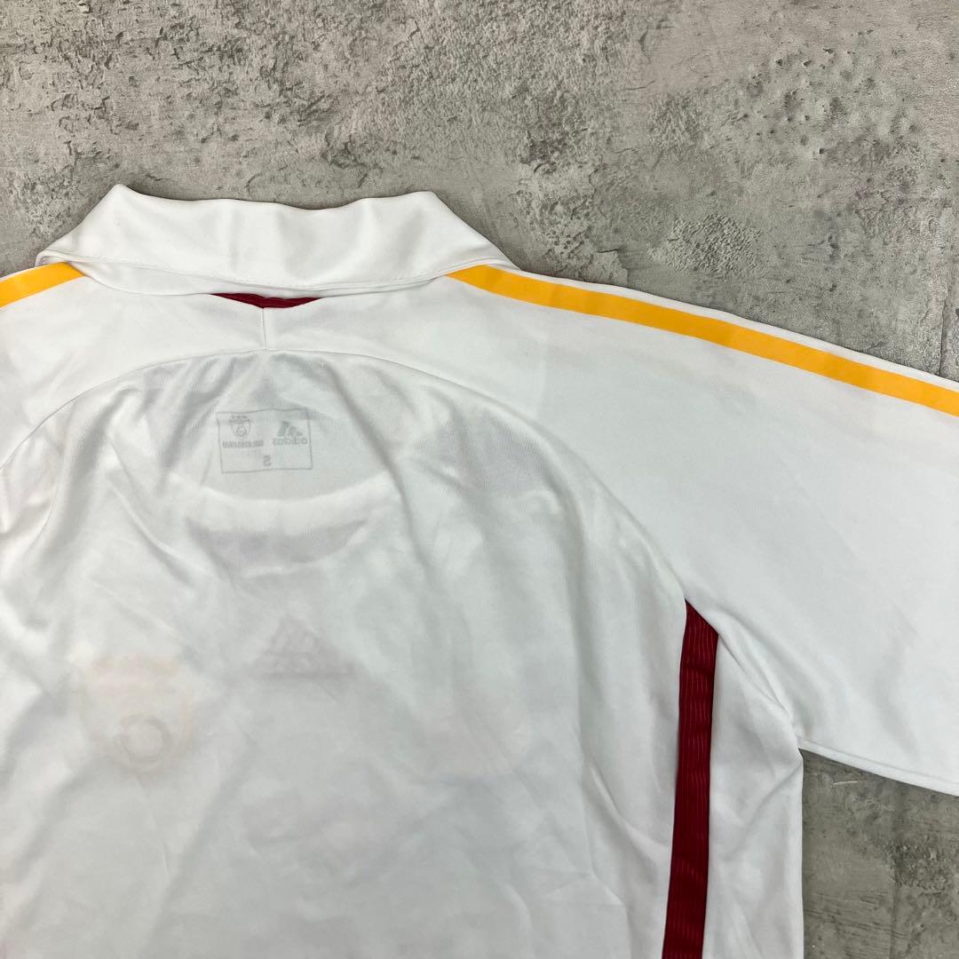 adidas ガラタサライSK ゲームシャツ アウェイ 古着 刺繍 企業ロゴ 白